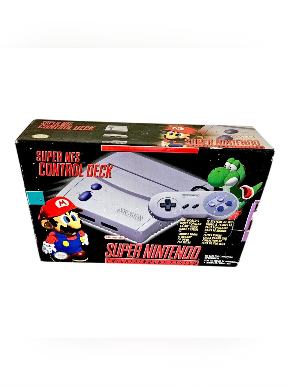 Nintendo Super Jr SNES Control Deck Console w/Original Box! Tested & Working!
